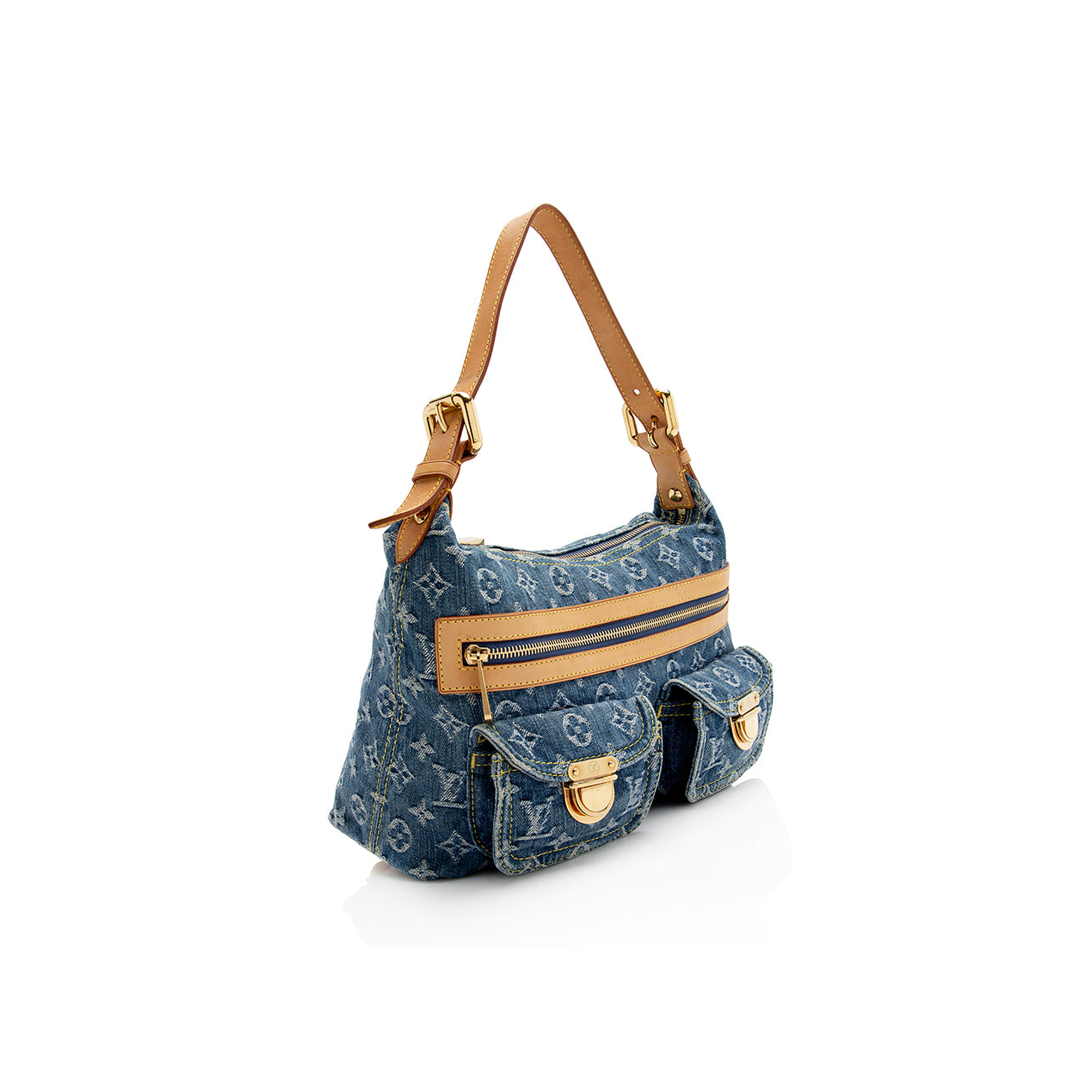 LOUIS VUITTON MONOGRAM DENIM BAGGY PM SHOULDER BAG M44464 (30*19*10cm)